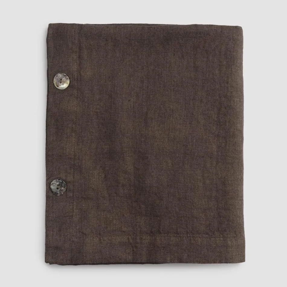 Mantel Modular de Lino de Colores con Ojales y 10 Botones - Mediterráneo viadurini