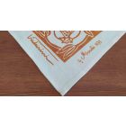 Mantel de artesanía italiana 100% lino con estampado a mano Obra de arte única viadurini
