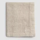 Mantel Rectangular de Lino con Ojales y 12 Botones de Lujo - Mediterráneo viadurini