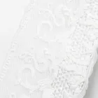 Mantel de lino rectangular blanco de lujo con marco o encaje - Davinci viadurini