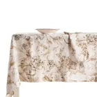Mantel de lino estampado y lavable con un exuberante diseño floral - Caress viadurini