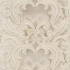 Mantel Cuadrado de Lino Beige con Encaje Farnesio Artesanal de Lujo - Kippel viadurini