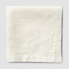 Servilletas de lino con cristales negros o mantequilla, 6 piezas Lujo italiano - Prezio viadurini