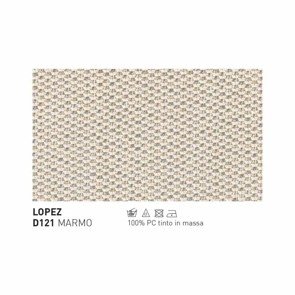 Varaschin Bali sillón al aire libre moderno en tela tapizada viadurini