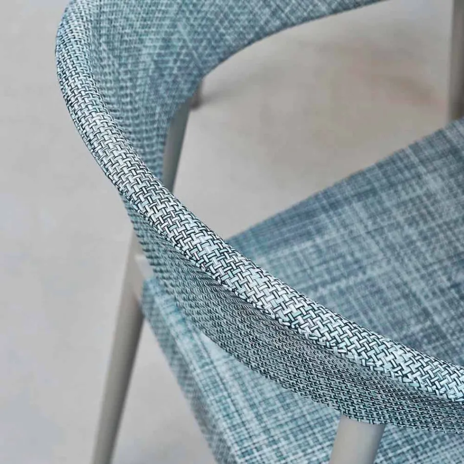 Varaschin silla inteligente de diseño moderno jardín, 6 piezas viadurini