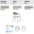 Varaschin silla inteligente de diseño moderno jardín, 6 piezas viadurini