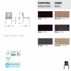 Varaschin Cricket silla al aire libre moderna tejida a mano, 2 piezas viadurini