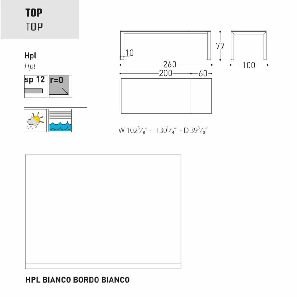 Varaschin Dolmen mesa extensible hasta 380 cm viadurini