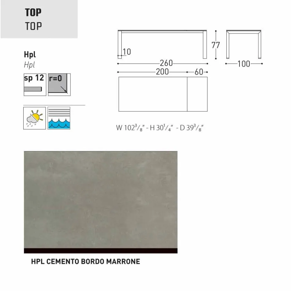 Varaschin Dolmen mesa extensible hasta 380 cm viadurini