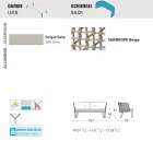 Varaschin Emma sofá de jardín tapizado biplaza moderno viadurini