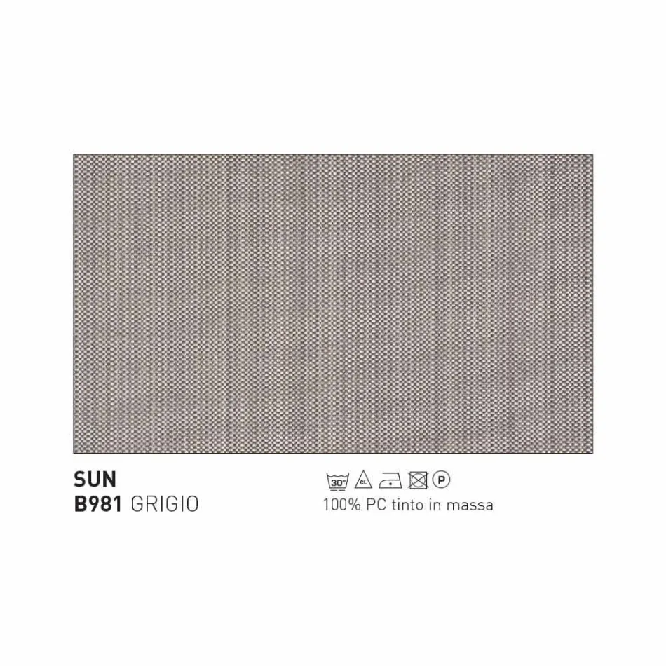 Reposapiés al aire libre de diseño Varaschin Emma en tela tapizada viadurini