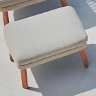 Reposapiés al aire libre de diseño Varaschin Emma en tela tapizada viadurini