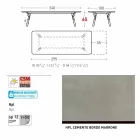 Varaschin Enlace tabla H 65 cm jardín extensible hasta 350 cm viadurini