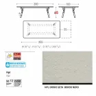 Varaschin Enlace tabla H 65 cm jardín extensible hasta 350 cm viadurini