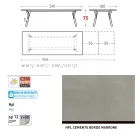 Varaschin Link mesa de jardín extensible de diseño moderno, Al. 73,2 cm viadurini