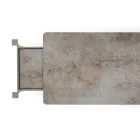 Varaschin Link mesa de jardín extensible de diseño moderno, Al. 73,2 cm viadurini