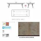 Varaschin Enlace mesa de comedor fija desde externas o internas H 65 cm viadurini