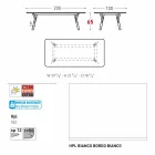 Varaschin Enlace mesa de comedor fija desde externas o internas H 65 cm viadurini