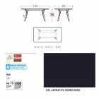 Varaschin Enlace Fijo jardín mesa de comedor o cubierta H 75 cm viadurini