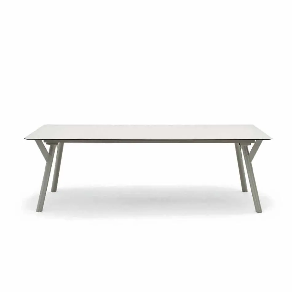 Varaschin Enlace Fijo jardín mesa de comedor o cubierta H 75 cm viadurini