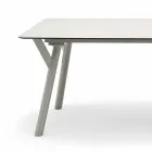 Varaschin Enlace Fijo jardín mesa de comedor o cubierta H 75 cm viadurini