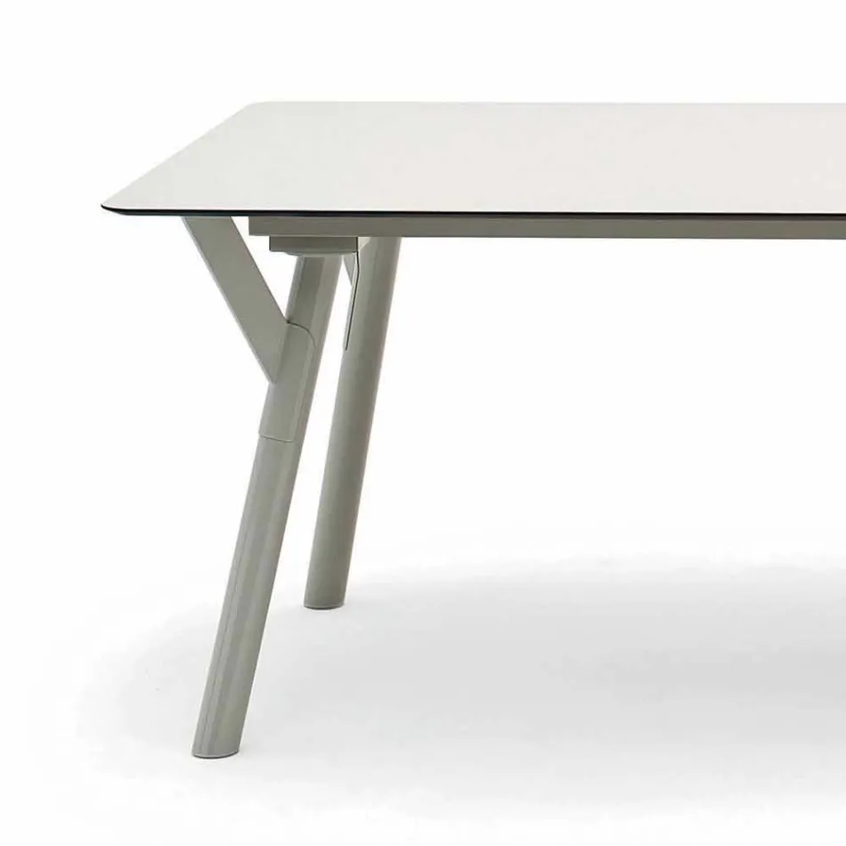 Varaschin Enlace Fijo jardín mesa de comedor o cubierta H 75 cm viadurini