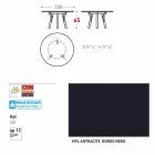 Varaschin enlace Ronda de mesa al aire libre con patas de madera de teca, 65 cm H viadurini