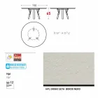 Varaschin enlace Ronda de mesa al aire libre con patas de madera de teca, 65 cm H viadurini