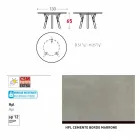 Varaschin mesa redonda Enlaces por el diseño moderno interior / exterior, H 65 cm viadurini