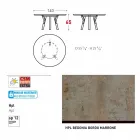 Varaschin mesa redonda Enlaces por el diseño moderno interior / exterior, H 65 cm viadurini