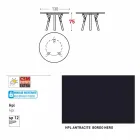 Varaschin Enlaces Mesa redonda diseño moderno jardín, H 75 cm viadurini