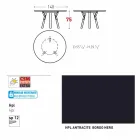 Varaschin Enlaces Mesa redonda diseño moderno jardín, H 75 cm viadurini