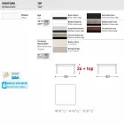 Mesa de centro exterior de diseño Varaschin System en aluminio pintado viadurini