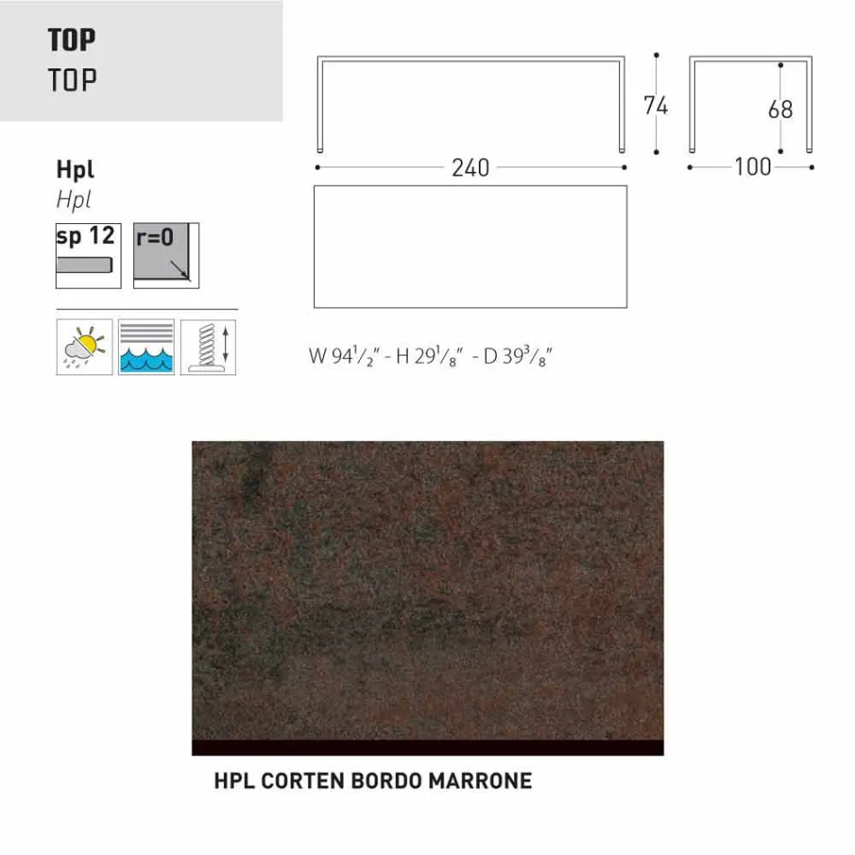 Varaschin Victor mesa para comedor interior y jardín, diseño moderno viadurini