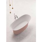 Bañera independiente de dos tonos, diseño de superficie sólida - Aspecto viadurini