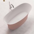 Bañera independiente bicolor, diseño en superficie sólida - Look