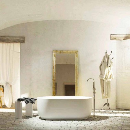 Bañera de diseño moderno independiente producida en Italia Zollino viadurini