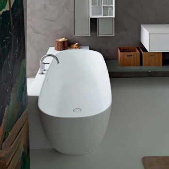 Bañera independiente de diseño blanco de estilo moderno - Lipperiavas1