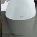 Bañera independiente de diseño blanco de estilo moderno - Lipperiavas1 viadurini