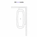 Bañera independiente de diseño blanco de estilo moderno - Lipperiavas1 viadurini