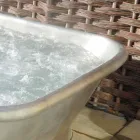 Bañera independiente de cobre recubierto de hierro blanco Annie viadurini