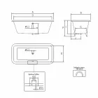 Bañera independiente vintage con pies, en hierro fundido - Nausica viadurini
