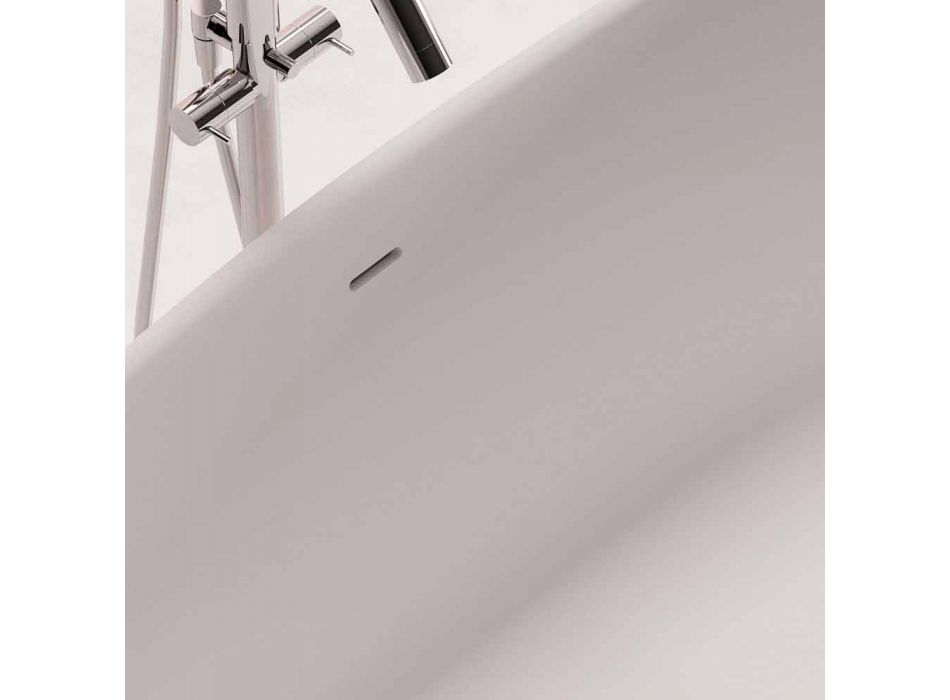 Bañera de diseño independiente, Diseño de superficie sólida - Aspecto viadurini