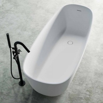 Bañera independiente de diseño moderno, en superficie sólida - Canossa