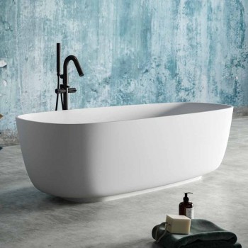 Bañera independiente de diseño moderno, en superficie sólida - Canossa