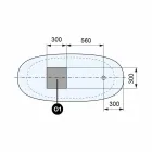 Bañera Independiente, Diseño Superficie Sólida Brillante / Mate - Velo viadurini