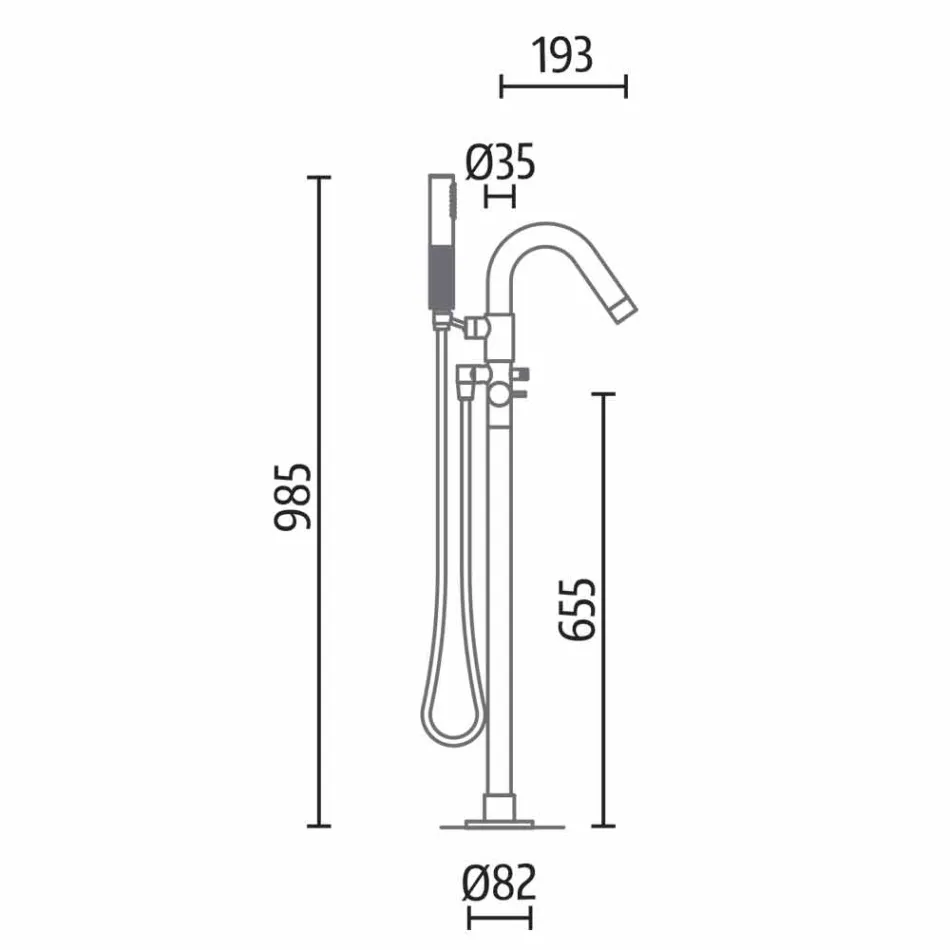 Bañera Independiente, Diseño Superficie Sólida Brillante / Mate - Velo viadurini
