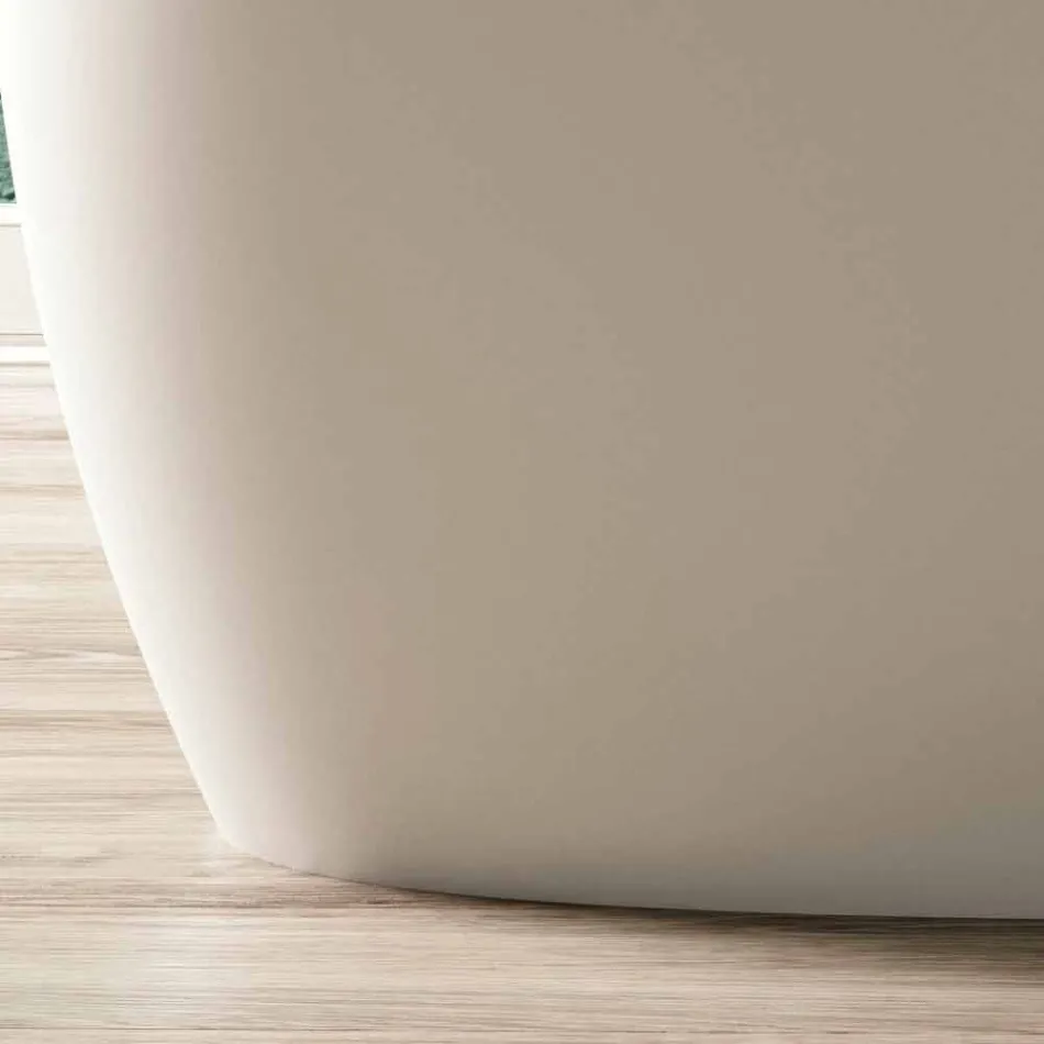 Bañera Independiente, Diseño Superficie Sólida Brillante / Mate - Velo viadurini