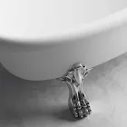 Bañera independiente, diseño victoriano en superficie sólida - Lluvia viadurini