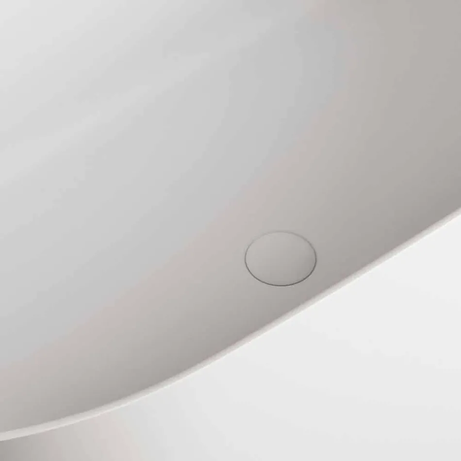Bañera independiente, hecha en Italia, en superficie sólida - Flow viadurini